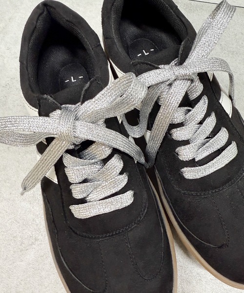 WEGO（ウィゴー）の「WEGO/ラメシューレース（シューズアクセサリー・レディース・ホワイト/シルバー/ブラック・FREE）」の9枚目の写真