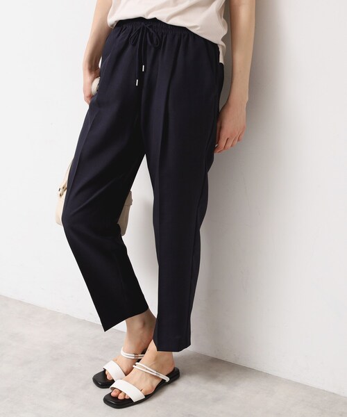 Dessin（デッサン）の「【ウエストゴム・洗える】センターライン入りテーパードパンツ（XS～L）（その他パンツ・レディース・ナチュラル/ネイビー/サックスブルー/カーキ/ライトイエロー系・00/01/02/03）」の22枚目の写真