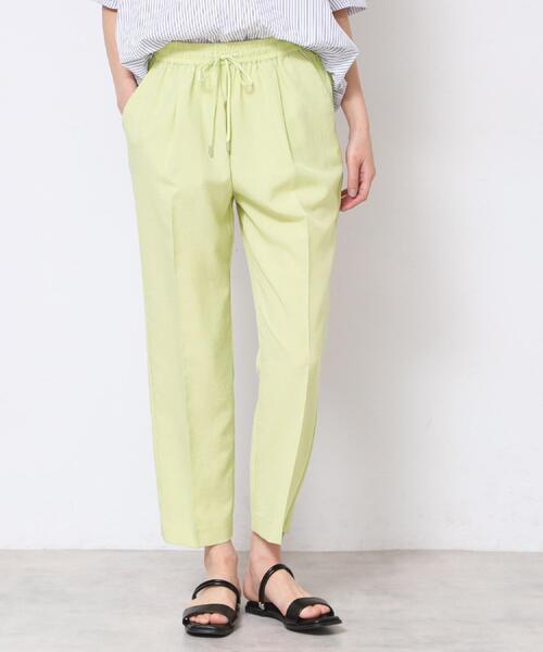 Dessin（デッサン）の「【ウエストゴム・洗える】センターライン入りテーパードパンツ（XS～L）（その他パンツ・レディース・ナチュラル/ネイビー/サックスブルー/カーキ/ライトイエロー系・00/01/02/03）」の7枚目の写真