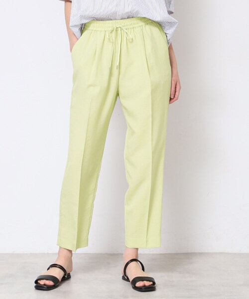 Dessin（デッサン）の「【ウエストゴム・洗える】センターライン入りテーパードパンツ（XS～L）（その他パンツ・レディース・ナチュラル/ネイビー/サックスブルー/カーキ/ライトイエロー系・00/01/02/03）」の8枚目の写真