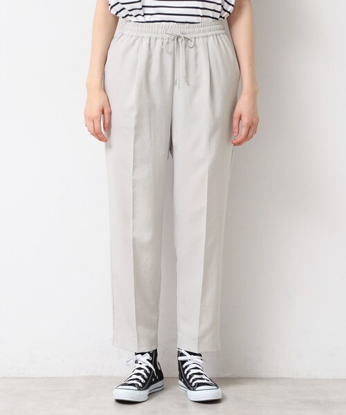 Dessin（デッサン）の「【ウエストゴム・洗える】センターライン入りテーパードパンツ（XS～L）（その他パンツ・レディース・ナチュラル/ネイビー/サックスブルー/カーキ/ライトイエロー系・00/01/02/03）」の15枚目の写真