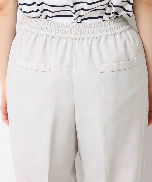 Dessin（デッサン）の「【ウエストゴム・洗える】センターライン入りテーパードパンツ（XS～L）（その他パンツ・レディース・ナチュラル/ネイビー/サックスブルー/カーキ/ライトイエロー系・00/01/02/03）」の19枚目の写真