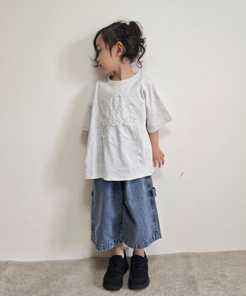 CIAOPANIC TYPY(チャオパニックティピー)の「【WEB限定】【KIDS】ピグメント加工フラワーロープTee(Tシャツ/カットソー・キッズ・ライトグレー/イエロー/チャコールグレー/ブルー/レッド・SMALL/MEDIUM/LARGE/X-LARGE/XX-LARGE)」の18枚目の写真
