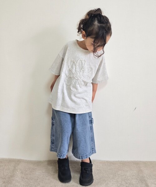 CIAOPANIC TYPY(チャオパニックティピー)の「【WEB限定】【KIDS】ピグメント加工フラワーロープTee(Tシャツ/カットソー・キッズ・ライトグレー/イエロー/チャコールグレー/ブルー/レッド・SMALL/MEDIUM/LARGE/X-LARGE/XX-LARGE)」の21枚目の写真