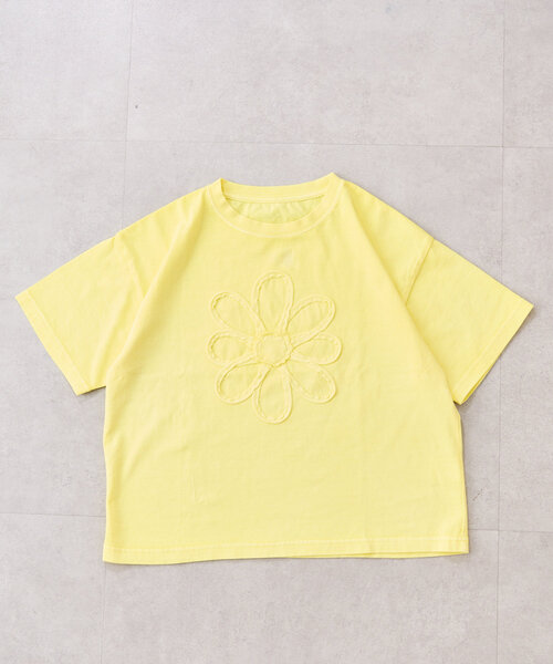 CIAOPANIC TYPY(チャオパニックティピー)の「【WEB限定】【KIDS】ピグメント加工フラワーロープTee(Tシャツ/カットソー・キッズ・ライトグレー/イエロー/チャコールグレー/ブルー/レッド・SMALL/MEDIUM/LARGE/X-LARGE/XX-LARGE)」の7枚目の写真