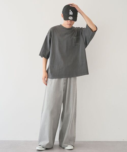 CRAFT STANDARD BOUTIQUE（クラフトスタンダードブティック）の「デニムバギーパンツ（デニムパンツ・メンズ・ブラック/ライトブルー・M/L/XL）」の11枚目の写真