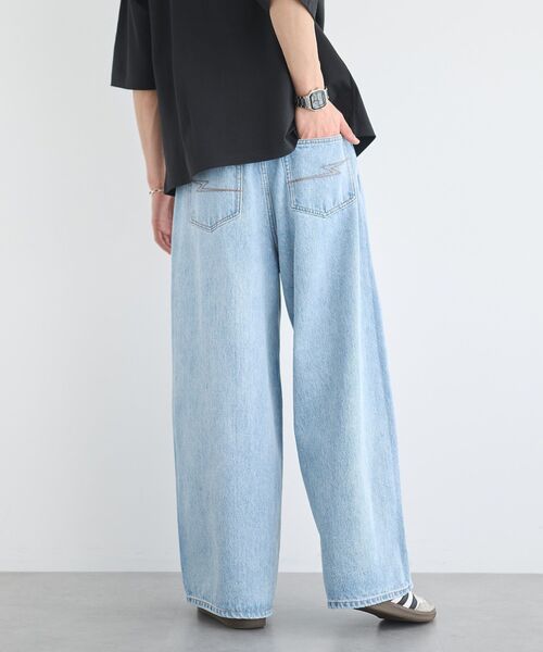 CRAFT STANDARD BOUTIQUE（クラフトスタンダードブティック）の「デニムバギーパンツ（デニムパンツ・メンズ・ブラック/ライトブルー・M/L/XL）」の15枚目の写真