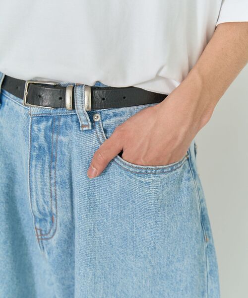 CRAFT STANDARD BOUTIQUE（クラフトスタンダードブティック）の「デニムバギーパンツ（デニムパンツ・メンズ・ブラック/ライトブルー・M/L/XL）」の22枚目の写真