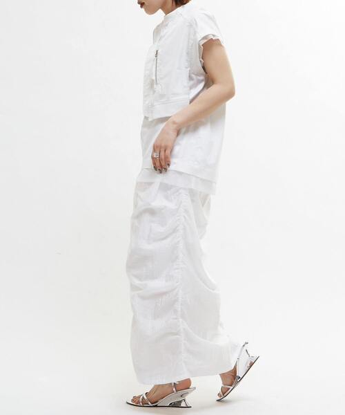 SOFFITTO(ソフィット)の「【AULA AILA別注】MILITARY T-SHIRT(Tシャツ/カットソー・レディース・チャコールグレー/ホワイト・FREE)」の17枚目の写真
