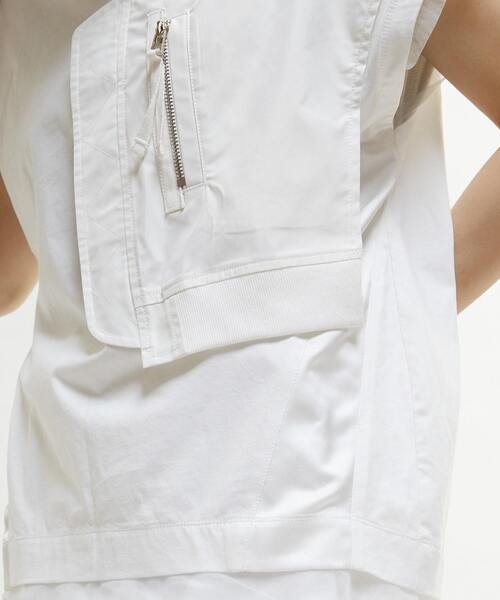 SOFFITTO(ソフィット)の「【AULA AILA別注】MILITARY T-SHIRT(Tシャツ/カットソー・レディース・チャコールグレー/ホワイト・FREE)」の20枚目の写真