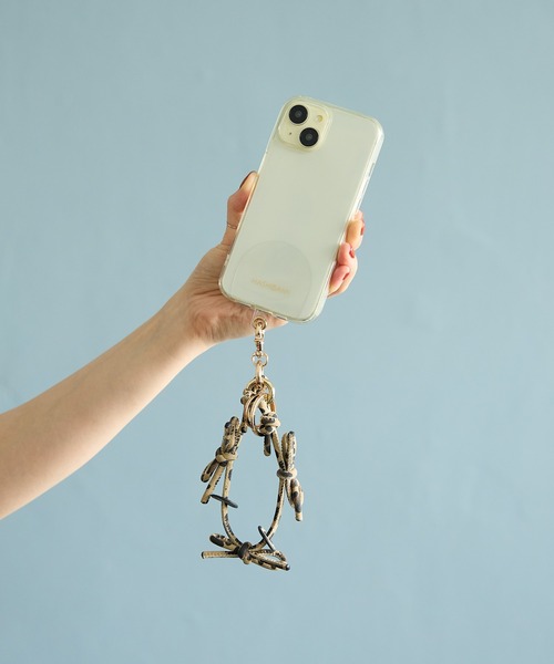 HASHIBAMI（ハシバミ）の「【HASHIBAMI】リボン レオパード スマホハンドストラップ（スマホグッズ・レディース・レオパード・FREE）」の2枚目の写真