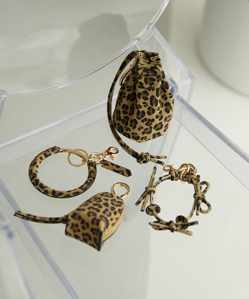 HASHIBAMI（ハシバミ）の「【HASHIBAMI】リボン レオパード スマホハンドストラップ（スマホグッズ・レディース・レオパード・FREE）」の3枚目の写真