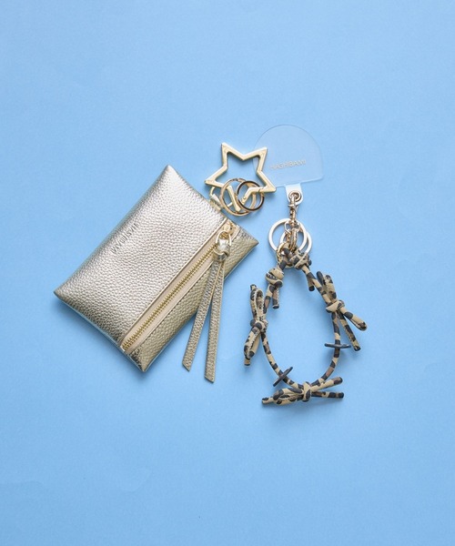 HASHIBAMI（ハシバミ）の「【HASHIBAMI】リボン レオパード スマホハンドストラップ（スマホグッズ・レディース・レオパード・FREE）」の4枚目の写真