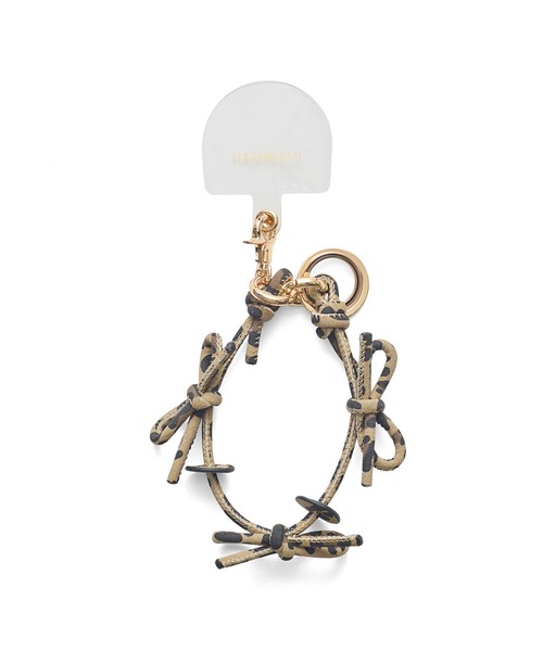 HASHIBAMI（ハシバミ）の「【HASHIBAMI】リボン レオパード スマホハンドストラップ（スマホグッズ・レディース・レオパード・FREE）」の6枚目の写真