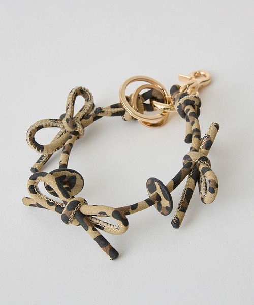 HASHIBAMI（ハシバミ）の「【HASHIBAMI】リボン レオパード スマホハンドストラップ（スマホグッズ・レディース・レオパード・FREE）」の7枚目の写真