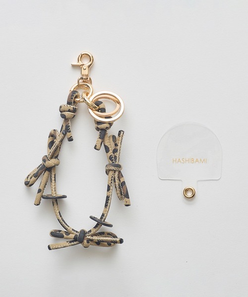 HASHIBAMI（ハシバミ）の「【HASHIBAMI】リボン レオパード スマホハンドストラップ（スマホグッズ・レディース・レオパード・FREE）」の9枚目の写真