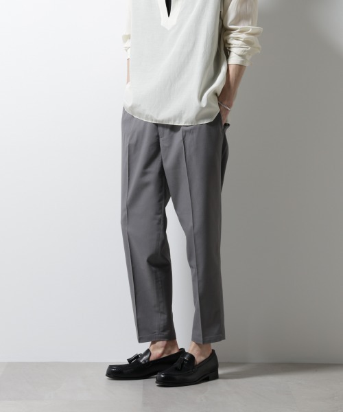 NANO universe(ナノユニバース)の「サイドシャーリング リネンパンツ(その他パンツ・メンズ・ブラック/グレー/ネイビー・S/M/L)」の3枚目の写真