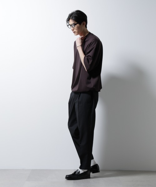 NANO universe(ナノユニバース)の「サイドシャーリング リネンパンツ(その他パンツ・メンズ・ブラック/グレー/ネイビー・S/M/L)」の7枚目の写真