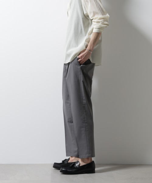 NANO universe(ナノユニバース)の「サイドシャーリング リネンパンツ(その他パンツ・メンズ・ブラック/グレー/ネイビー・S/M/L)」の11枚目の写真