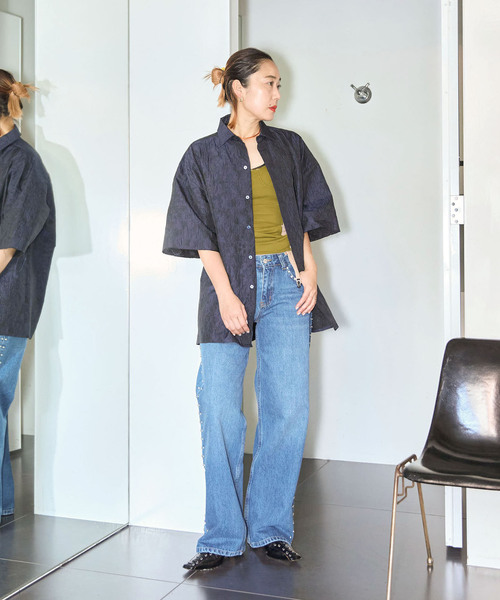 CITYSHOP（シティーショップ）の「SANDY LIANG UPDO JEAN・デニムパンツ（デニムパンツ・レディース・ブルー・25cm/27cm）」の16枚目の写真