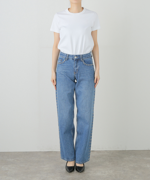 CITYSHOP（シティーショップ）の「SANDY LIANG UPDO JEAN・デニムパンツ（デニムパンツ・レディース・ブルー・25cm/27cm）」の14枚目の写真