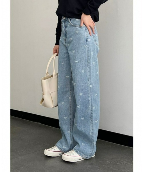 REBALANCE(リバランス)の「リボンデニムパンツ(デニムパンツ・レディース・A・SMALL/MEDIUM/LARGE)」の5枚目の写真