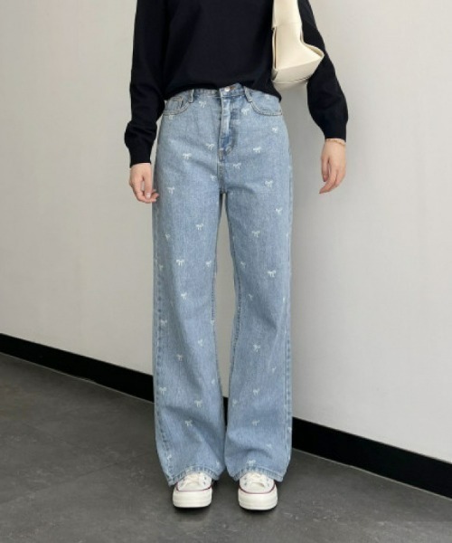 REBALANCE(リバランス)の「リボンデニムパンツ(デニムパンツ・レディース・A・SMALL/MEDIUM/LARGE)」の6枚目の写真