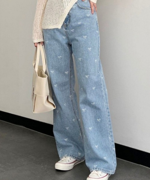 REBALANCE(リバランス)の「リボンデニムパンツ(デニムパンツ・レディース・A・SMALL/MEDIUM/LARGE)」の8枚目の写真