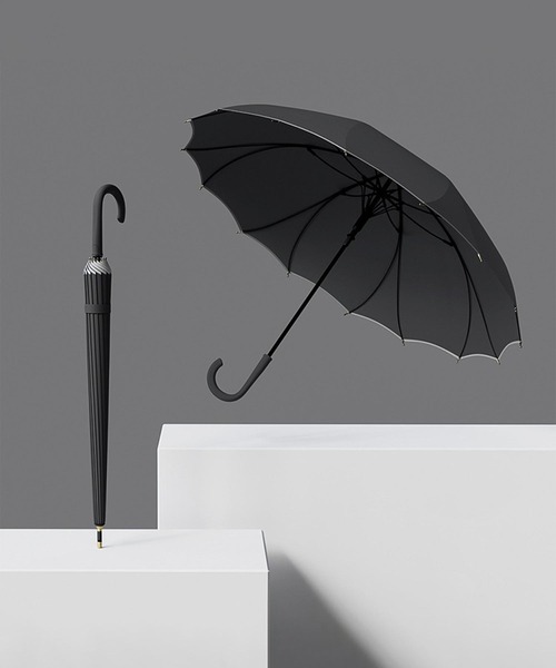 aimoha（アイモハ）の「花びらフレームのジャンプ傘（長傘・レディース・ブラック/ライトベージュ/パープル/グリーン/ピンク・FREE）」の2枚目の写真