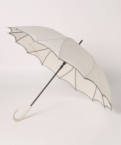 aimoha（アイモハ）の「花びらフレームのジャンプ傘（長傘・レディース・ブラック/ライトベージュ/パープル/グリーン/ピンク・FREE）」の13枚目の写真