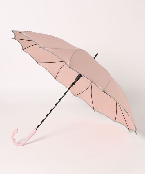 aimoha（アイモハ）の「花びらフレームのジャンプ傘（長傘・レディース・ブラック/ライトベージュ/パープル/グリーン/ピンク・FREE）」の17枚目の写真