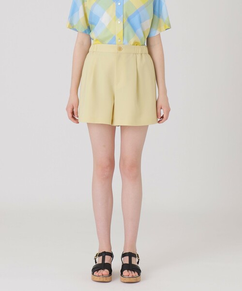 BLUE LABEL CRESTBRIDGE(ブルーレーベルクレストブリッジ)の「コンパクトツイルショートパンツ(その他パンツ・レディース・ベージュ/イエロー/ダークネイビー・36/38)」の3枚目の写真