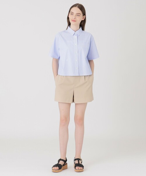 BLUE LABEL CRESTBRIDGE(ブルーレーベルクレストブリッジ)の「コンパクトツイルショートパンツ(その他パンツ・レディース・ベージュ/イエロー/ダークネイビー・36/38)」の11枚目の写真