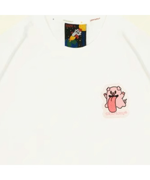 GRAF&WU(グラフアンドユー)の「A'GEM/9 × .kom『GRAF&WU/グラフアンドウー』ゴーストゾディアックTシャツ(Tシャツ/カットソー・メンズ・B/ブラック/A・LARGE/X-LARGE)」の6枚目の写真
