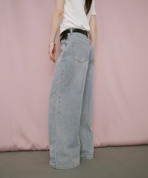 DRWCYS（ドロシーズ）の「ワイドレッグデニムパンツ（デニムパンツ・レディース・ブルー・SMALL/MEDIUM）」の4枚目の写真