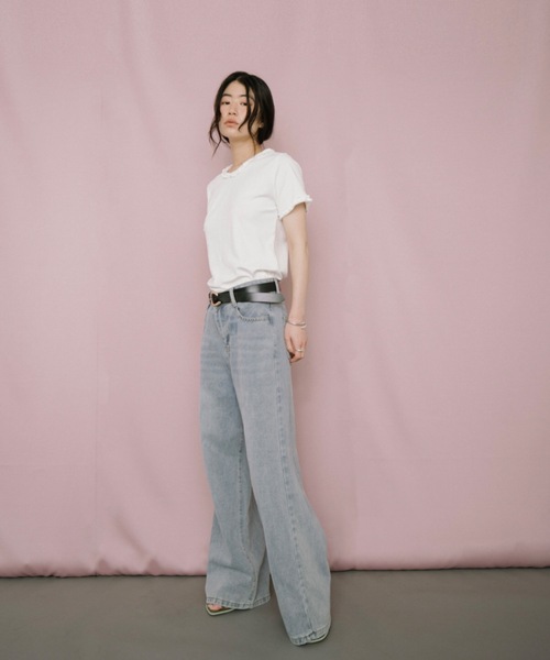 DRWCYS（ドロシーズ）の「ワイドレッグデニムパンツ（デニムパンツ・レディース・ブルー・SMALL/MEDIUM）」の7枚目の写真