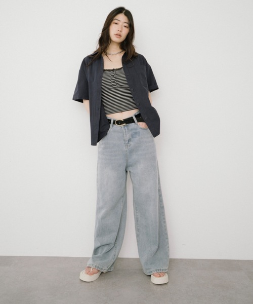 DRWCYS（ドロシーズ）の「ワイドレッグデニムパンツ（デニムパンツ・レディース・ブルー・SMALL/MEDIUM）」の13枚目の写真