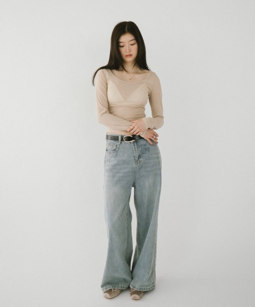 DRWCYS（ドロシーズ）の「ワイドレッグデニムパンツ（デニムパンツ・レディース・ブルー・SMALL/MEDIUM）」の17枚目の写真