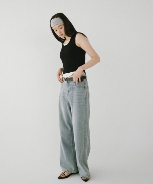 DRWCYS（ドロシーズ）の「ワイドレッグデニムパンツ（デニムパンツ・レディース・ブルー・SMALL/MEDIUM）」の21枚目の写真