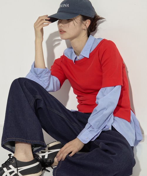 tシャツ 「STUDIOUS/ステュディオス」Luxury Smooth Boat Neck Tee/ラグジュアリースムースボートネックTシャツ レデ STUDIOUS/ステュディオス】Luxury Smooth Boat Neck Tee