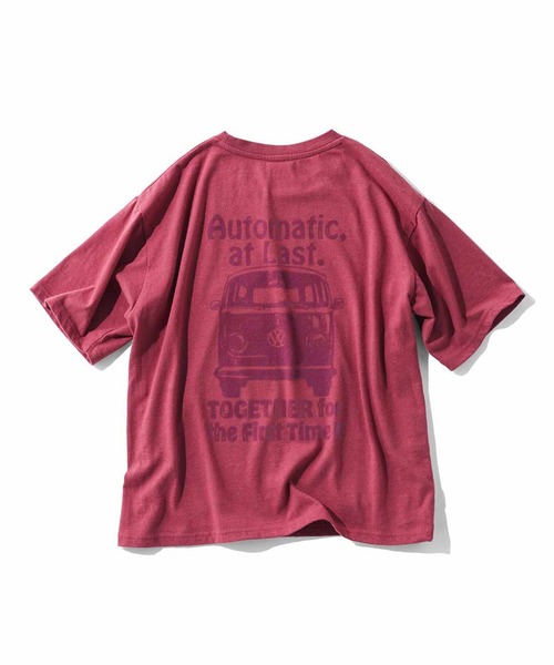 MEDE19F(メデジュウキュウ)の「MEDE19F VOLKS WAGEN for MEDE19F 洗いをかけたくったりTシャツ(Tシャツ/カットソー・レディース・バーガンディー/ブルー・L/M/LL)」の18枚目の写真