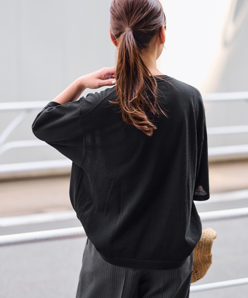 FRAMeWORK（フレームワーク）の「シアーニットTシャツ（ニット