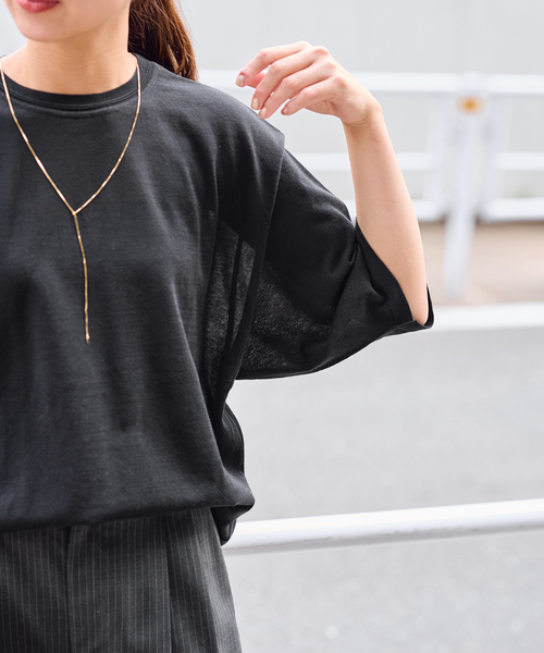 25SS 新作　Theory シアーニットTシャツ セール】シアーニットTシャツ（ニット/セーター）｜FRAMeWORK