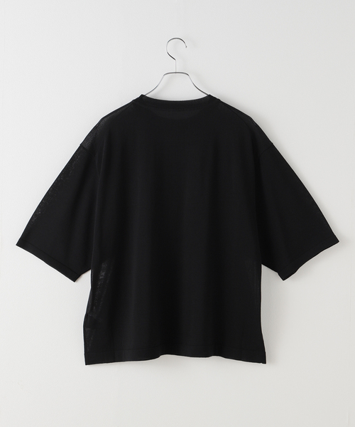 【今期・完売・未使用・紙タグ付】FRAMeWORKのシアーニットTシャツ FRAMeWORK｜シアーニットTシャツ | Rakuten Fashion(楽天