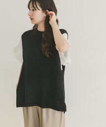 ITEMS URBANRESEARCH | テープヤーンニットベスト(ベスト)