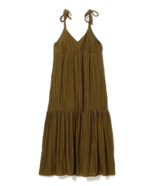 B:MING by BEAMS（ビーミングバイビームス）の「ジャカード キャミ ワンピース（S～M）（ワンピース・レディース・ブラック/カーキ・MEDIUM/SMALL）」の7枚目の写真