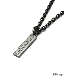 MICKEY MOUSE | ディズニー ミッキーマウス ラブ プレート ネックレス M シルバー925 メンズ/SILVER925(ネックレス)