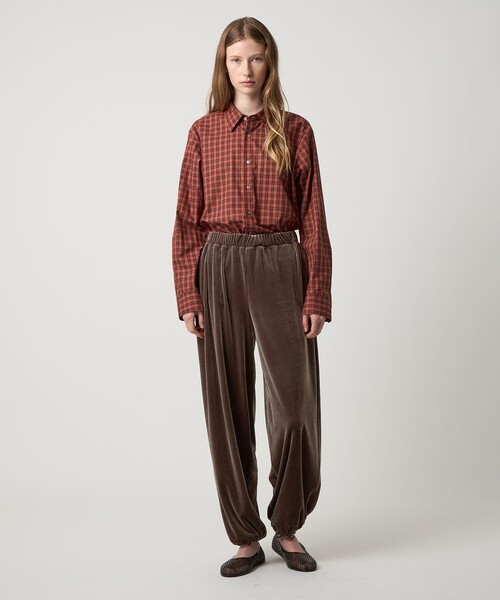 Steven Alan ベロア イージー パンツ　M ネイビー Steven Alan＞ベロア イージー パンツ