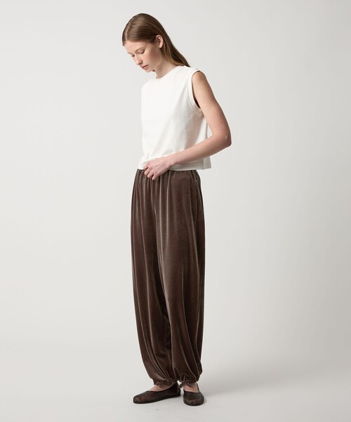 Steven alan ベロア　パンツ Steven Alan ベロア イージー パンツ M ネイビー