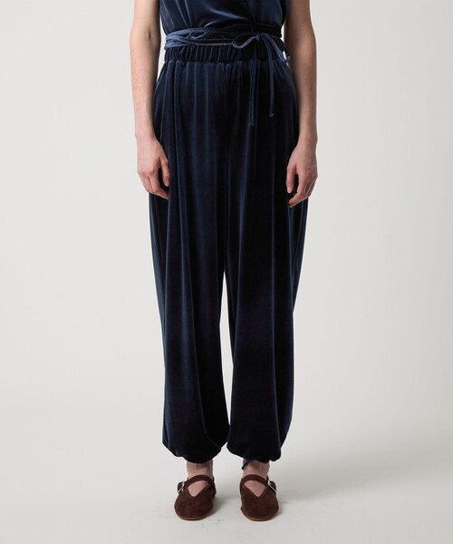 Steven Alan ベロア イージー パンツ　M ネイビー Steven Alan ベロア イージー パンツ M ネイビー